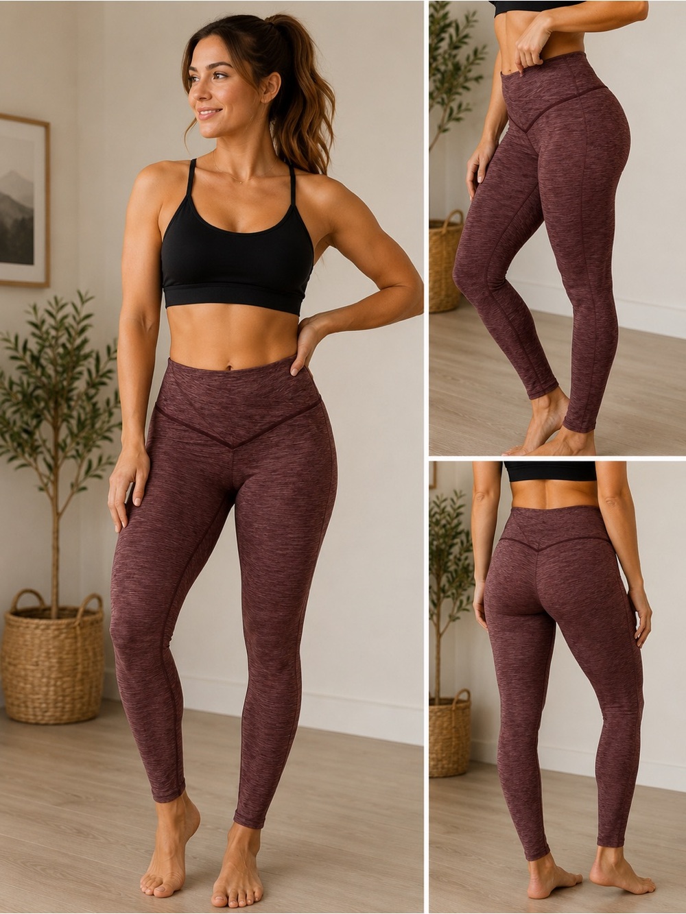 Vitality Daydream V Pant leggings in blackberry size XXL